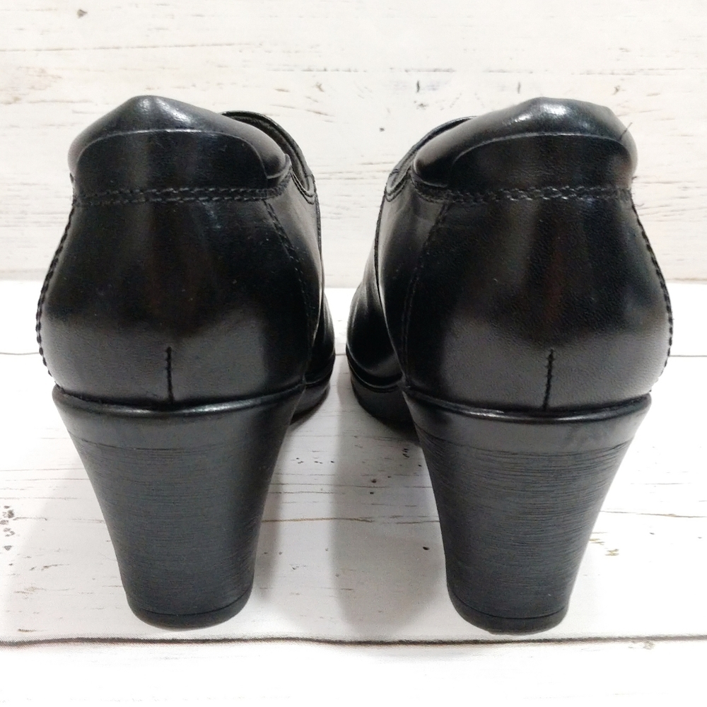 Clarks Bendables Women's Leather Heeled Booties 9M - Picture 6 of 10